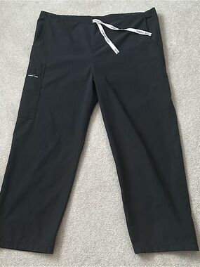 Women’s Black Drawstring Scrub Pants